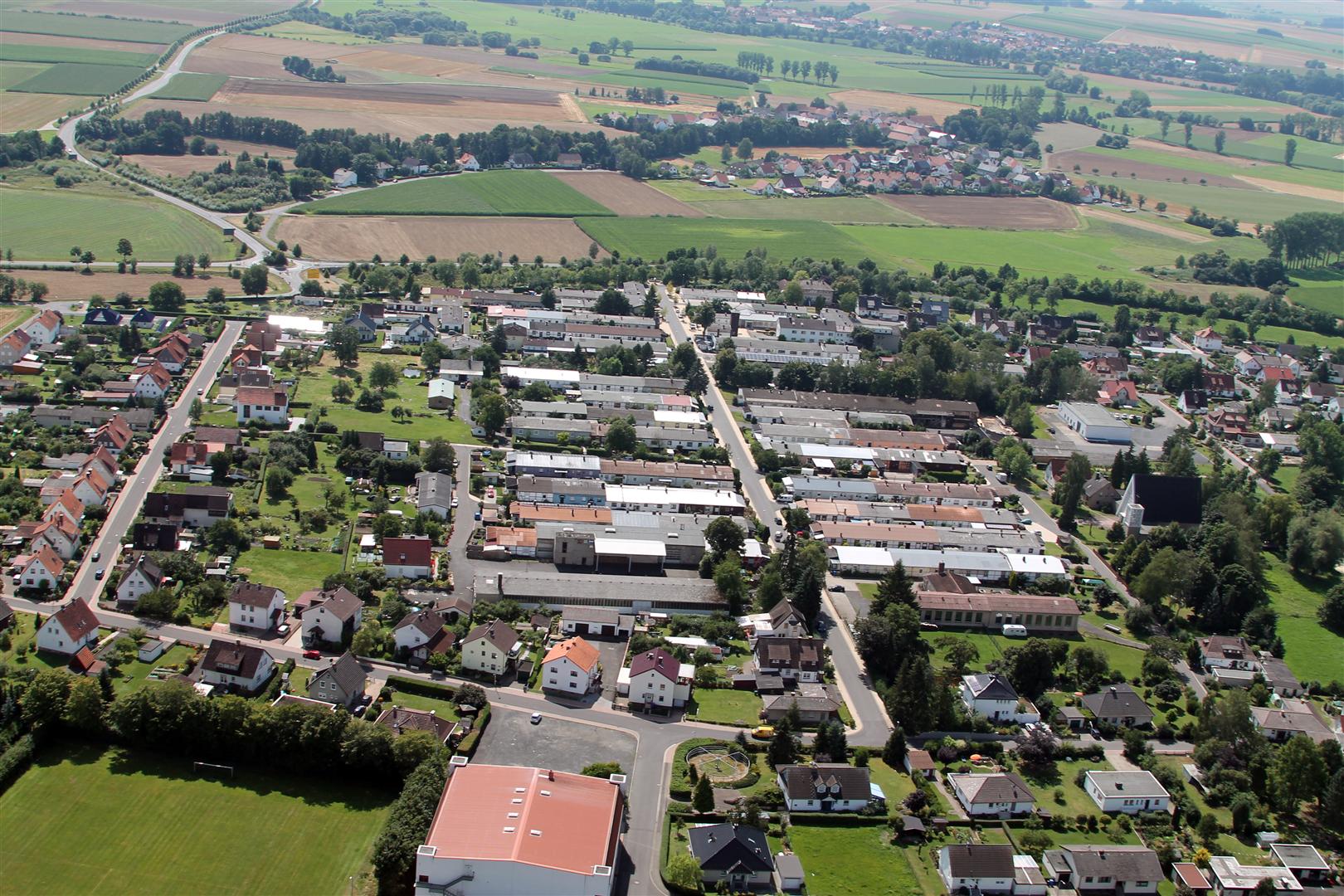 Luftbild von Trutzhain aus dem Jahr 2012